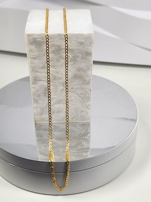 The Avigail 18K Gold Curb Chain Necklace