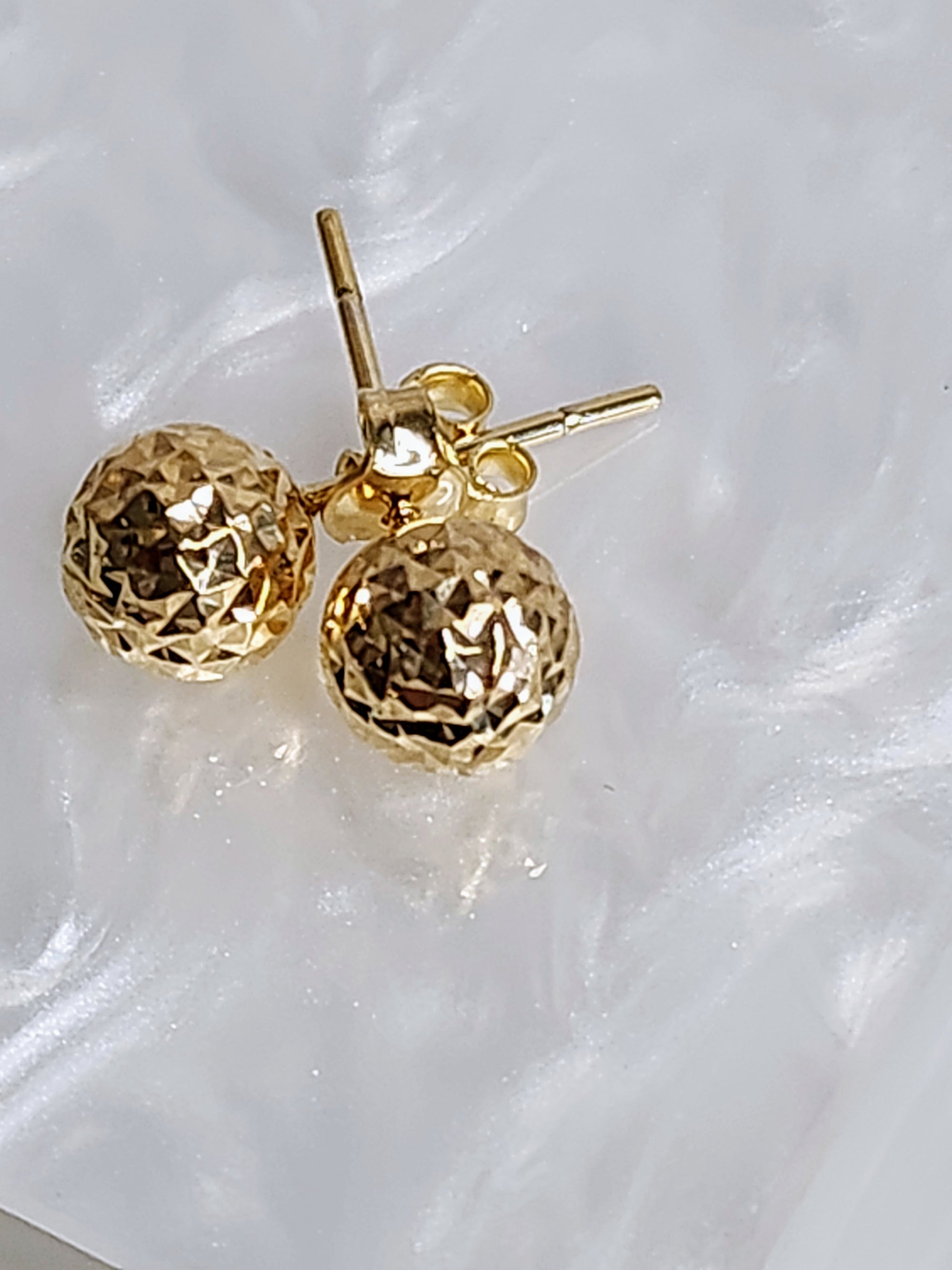 The Dinah 18K Gold Ball Stud Earrings