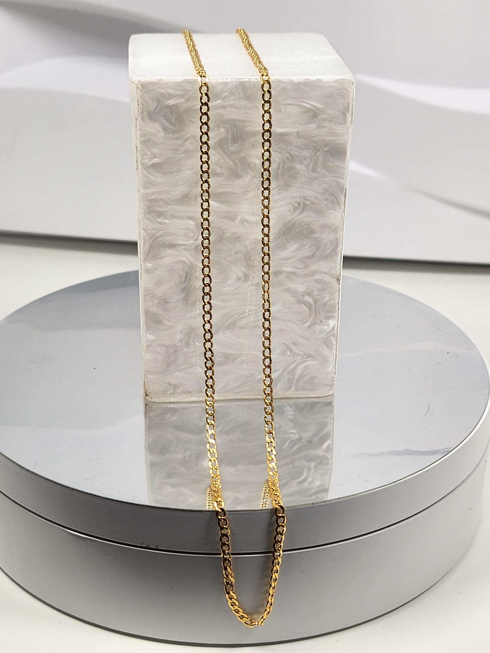 The Avigail 18K Gold Curb Chain Necklace
