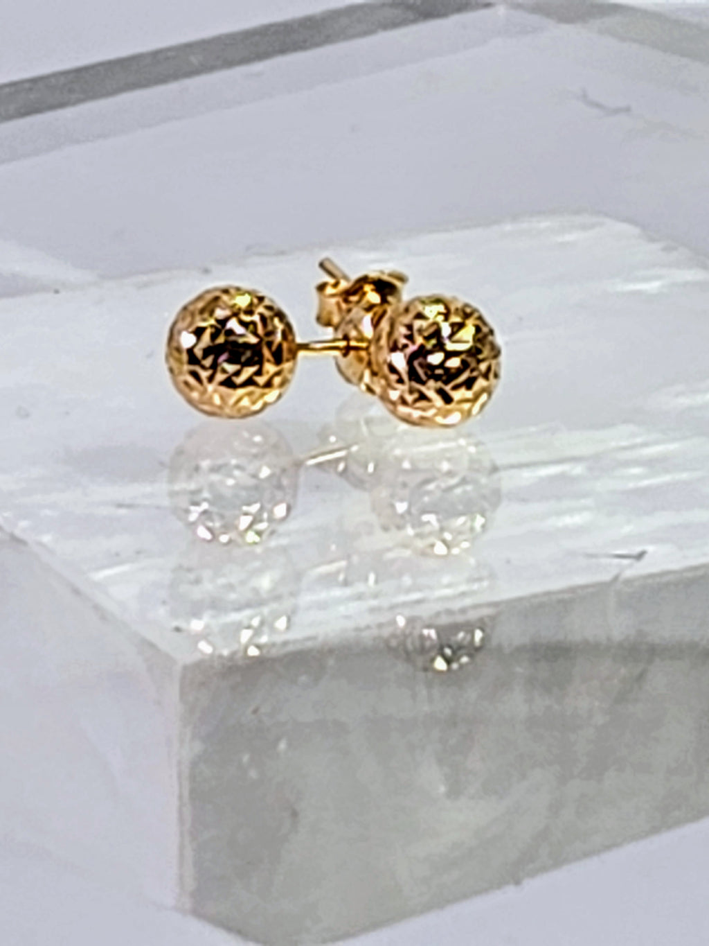 The Dinah 18K Gold Ball Stud Earrings