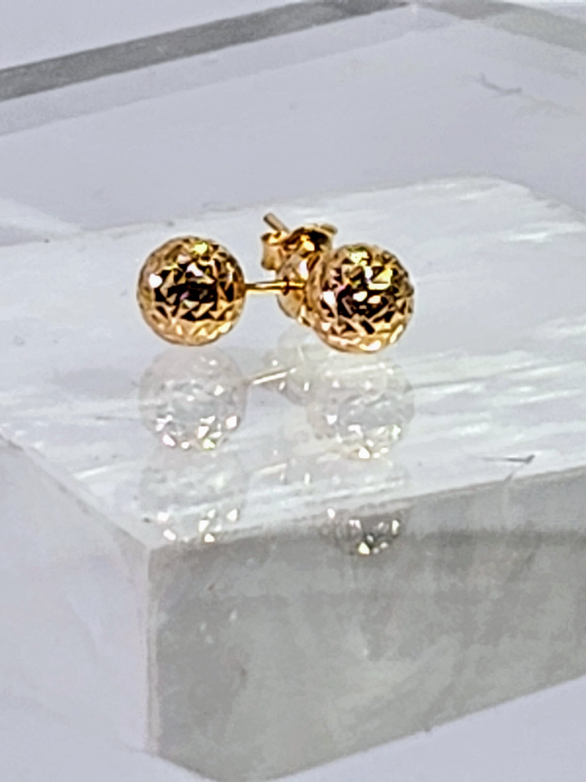 The Dinah 18K Gold Ball Stud Earrings